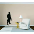 thumbnail image 1 of Design With Vinyl Artwork Standing Military War Soldier Silhouette Wall Decal for Children - Pride Liberty Service Men Themed Décor - Size: 13 In x 5 In, 1 of 3