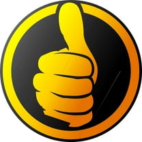 Design With Vinyl Artwork Thumbs Up Sticker Approval or Encouragement Wall Decal for Family - Themed Décor - Size: 27 In x 27 In