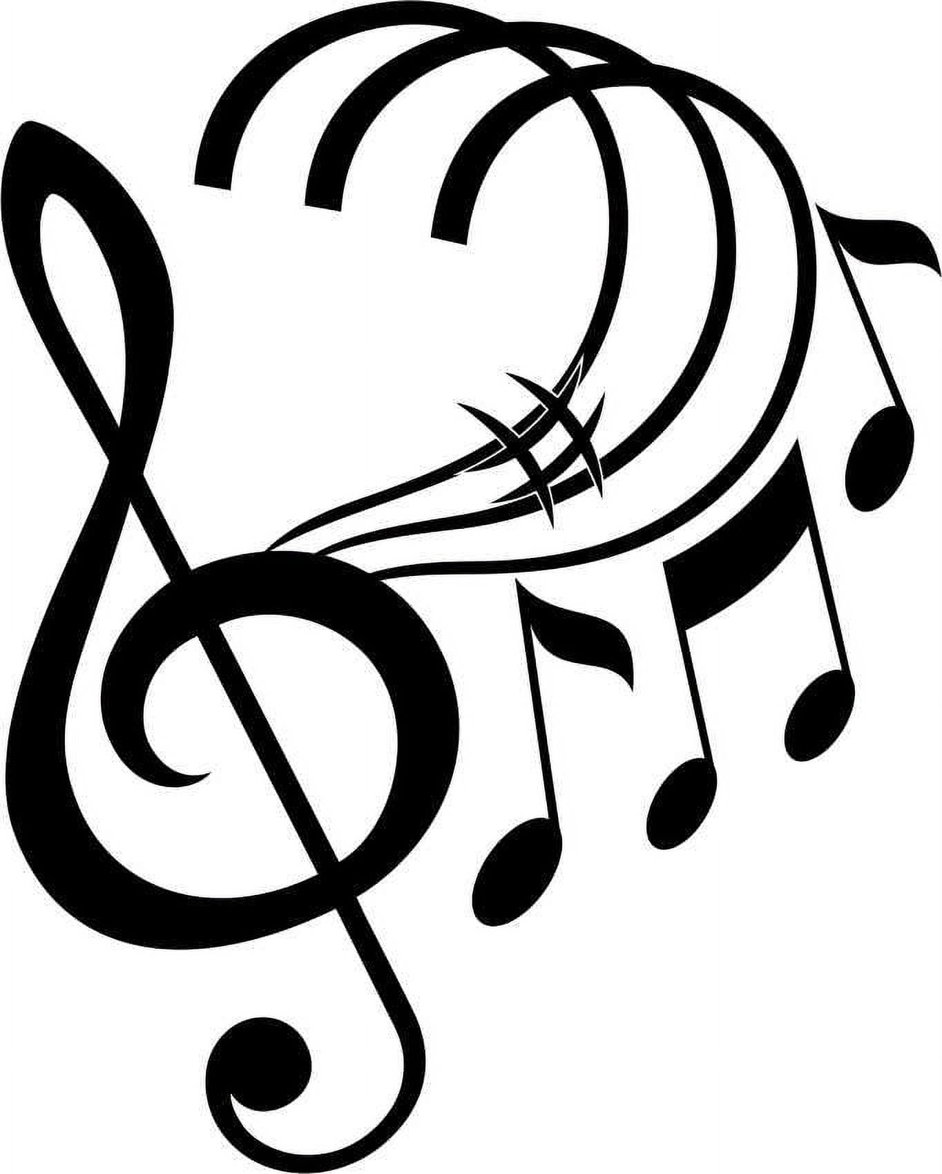 Design With Vinyl Artwork music Music Notes Song Treble (G2) GClef