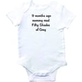 thumbnail image 1 of Design With Vinyl Funny Baby Clothes - Bonjour Maman - Shortsleeve Baby to Toddler, 1 of 1
