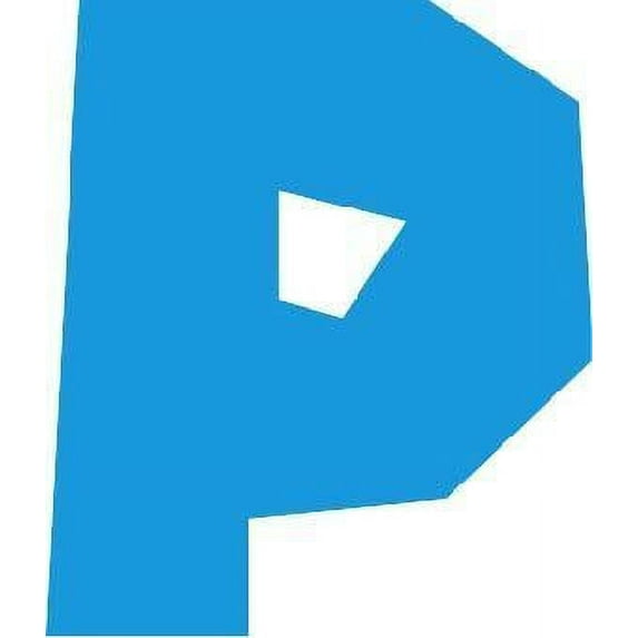 Design With Vinyl Home Wall Decals Alphabetical Letter P Motivational Wall Decal for Boys Girls Bedroom - DIY and Removable - Size: 19 In x 15 In