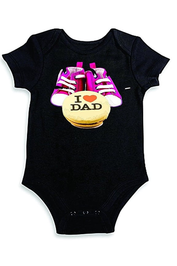 I Get My Ninja Cute Baby Clothes - Black Shortsleeve