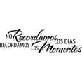 thumbnail image 1 of Design With Vinyl No Recordamos Los Dias Artwork family We Do Not Remember The Days Wall Decal for Family - Foreign Saying Spanish Themed Décor - Size: 18 In x 32 In, 1 of 3