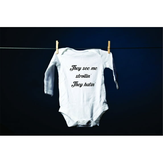 Design With Vinyl Party At My Crib 2Am Funny Baby Clothes - Personalized Baby Shower Gift