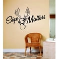 thumbnail image 1 of Design With Vinyl Size Matters Artwork Antlers Buck Deer Doe Hunting Hunt Wall Decal for Family - Man's Thing Themed Décor - Size: 12 In x 18 In, 1 of 3