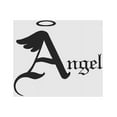 thumbnail image 1 of Design With Vinyl Wings And Halo Silhouette In Angel Lettering Wall Decals and Stickers, 1 of 2