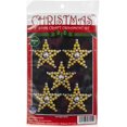 thumbnail image 1 of Design Works Beaded Ornament Kit 3" Set of 9-Starlight-Gold, 1 of 2