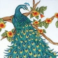 thumbnail image 1 of Design Works Counted Cross Stitch Kit 14"X14"-Peacock (14 Count), 1 of 2