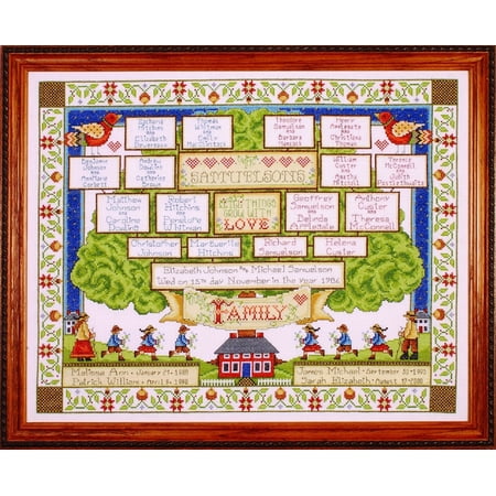 Design Works Counted Cross Stitch Kit 16"X20"-Family Tree (14 Count)