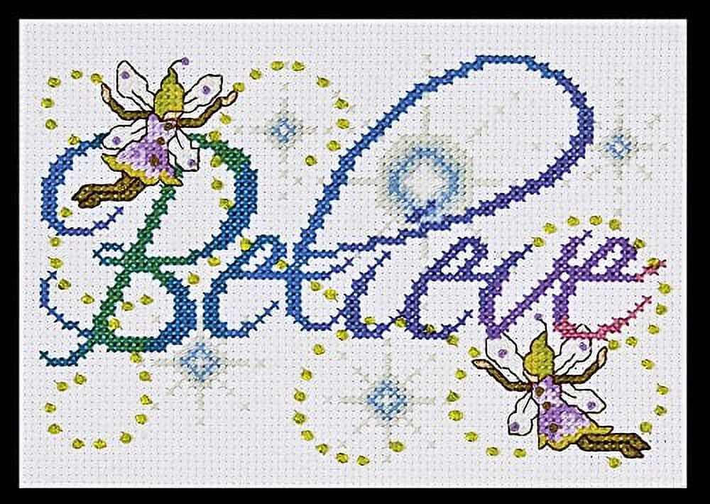 Design Works Kreuzstich-Set „Sunflower“ – 4 Runde Motive – 14 Count Aida – Fertig 10,2 Cm