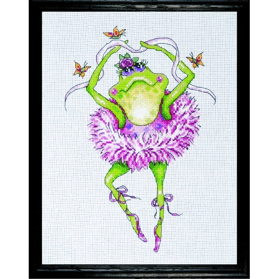 Design Works Counted Cross Stitch Kit 7"X10"-Frog Dancer (14 Count)