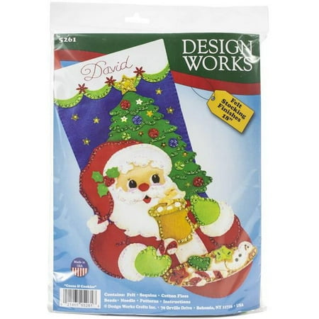 Design Works DW5261 Cocoa & Cookies-Felt Stocking Kit