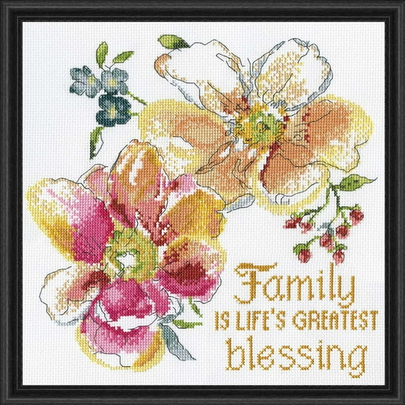 Design Works™ Family Blessings Counted Cross-Stitch Kit