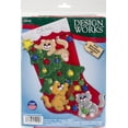 thumbnail image 1 of Design Works Felt Stocking Applique Kit 18" Long-Decorating Kittens, 1 of 2