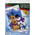 thumbnail image 1 of Design Works Felt Stocking Applique Kit 18" Long-Winter Friends, 1 of 4