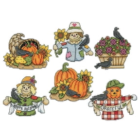 Design Works Harvest Friends Ornaments Counted Cross-Stitch Kit