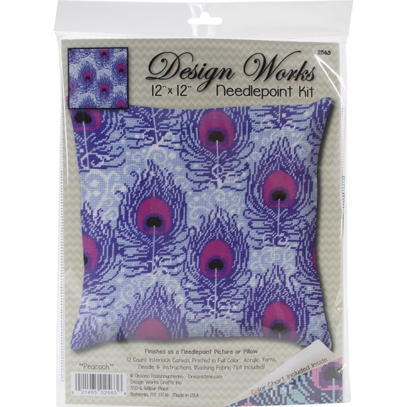 Design Works Peacock-Stitched In Yarn
