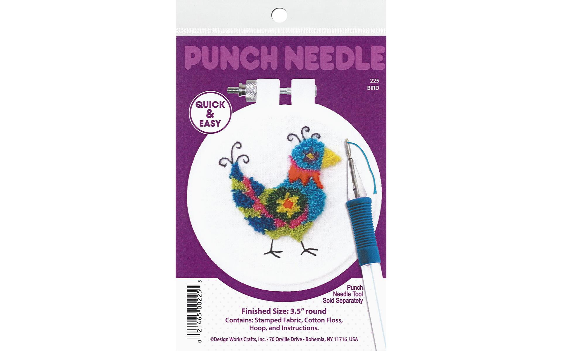 Design Works Punch Needle Kit 3.5 Round Sloth