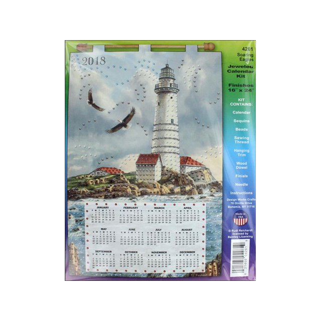 Design Works Sequin Calendar 2018 Soaring Eagles