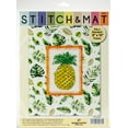 thumbnail image 1 of Design Works Stitch & Mat Counted Cross Stitch Kit 3"X4.5"-Pineapple (18 Count), 1 of 1