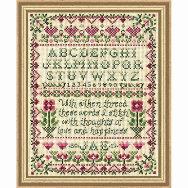 Design Works Counted Cross Stitch Kit - Stitcher Sampler, 8-1/2" x 11"