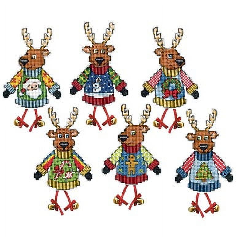 Design Works Plastic Canvas Ornament Kit 3.5"X4" 6/Pkg-Ugly