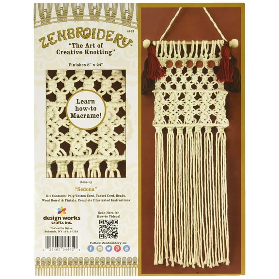 Design Works Zenbroidery Macrame Kit Sedona