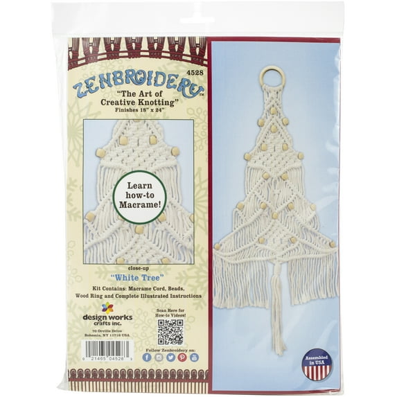 Design Works™ White Tree Macrame
