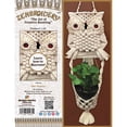 thumbnail image 1 of Design Works/Zenbroidery Macrame Wall Hanging Kit 8"X24"-Owl Planter, 1 of 2