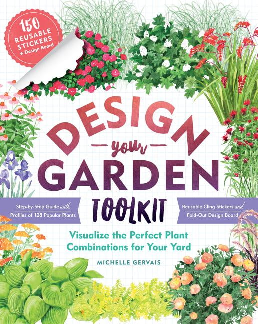 Design-Your-Garden Toolkit with Reusable Stickers and Fold-Out Design Board