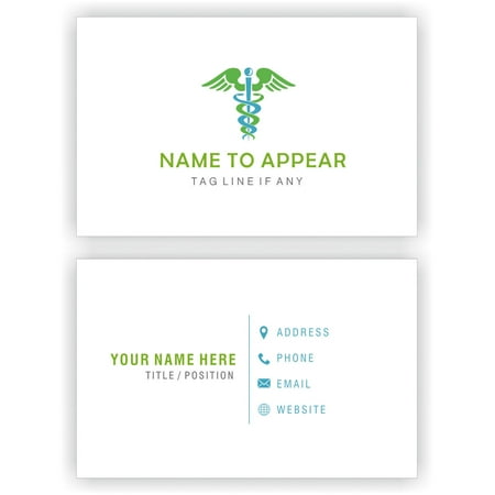 Design Your Own Personalised Business Cards Custom Professional Company Logo Visiting Card- Front and Back