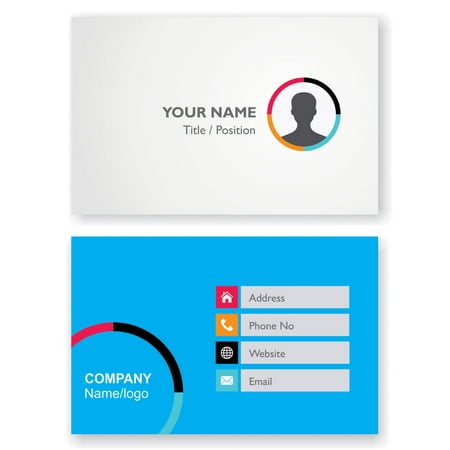 Design Your Own Personalized Business Card Custom Logo Employee Visiting Card- Front and Back