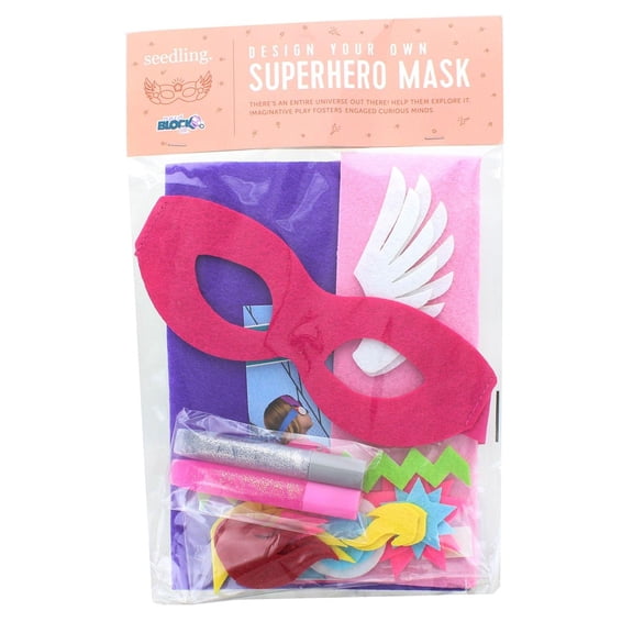 Design Your Own Superhero Mask Kit - Pink