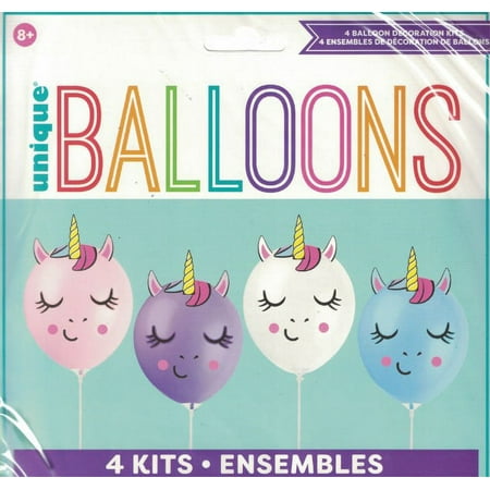 Design Your Own Unicorn Latex Balloon Decorating Kit (1ct, makes 4)