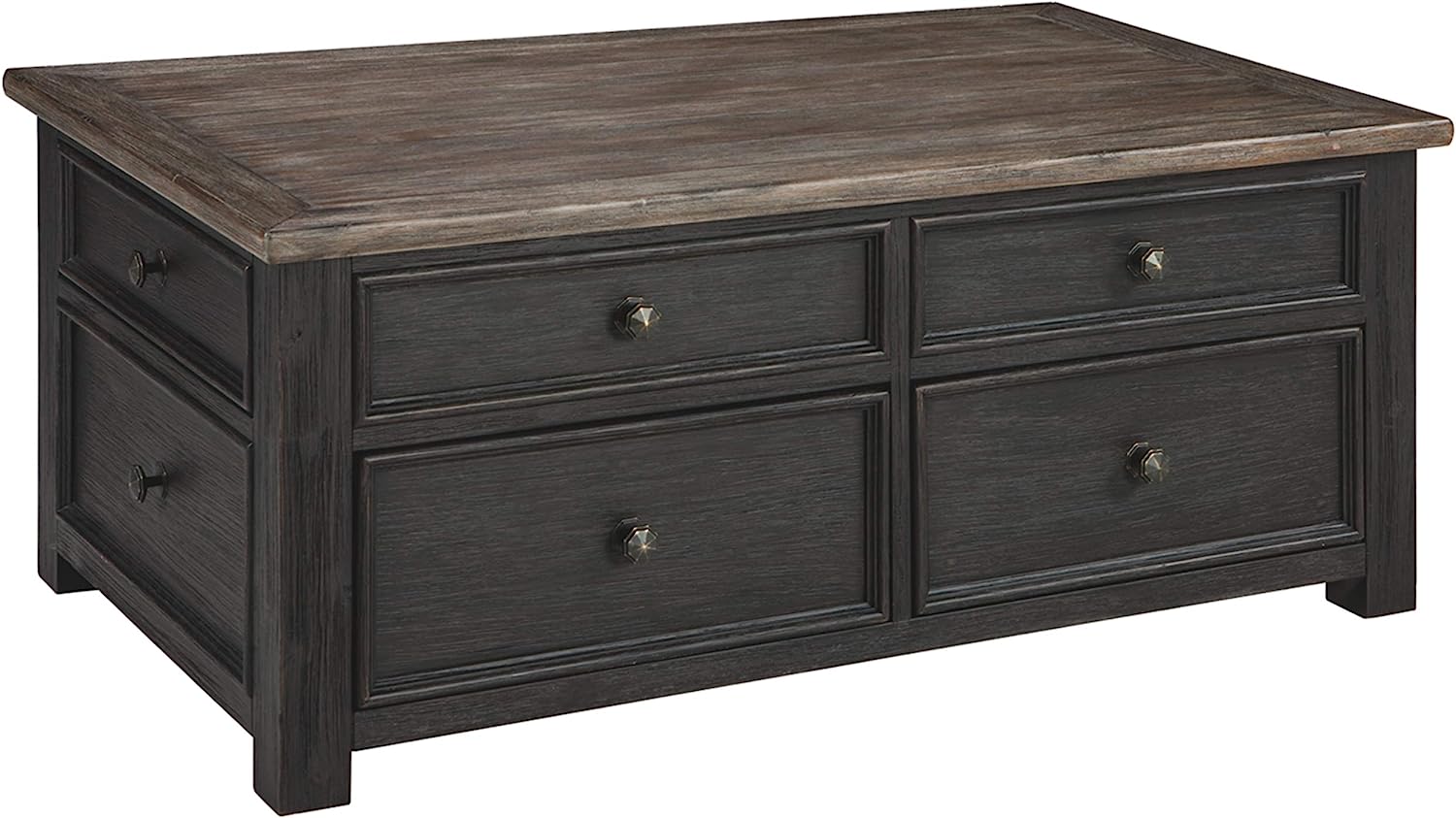 Design by Ashley Bolanburg Farmhouse Lift Top Coffee Table with Drawers ...