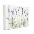 thumbnail image 1 of Design by Danhui Nai Lavender Floral Cluster Farmhouse Bistro Stripes 40 in x 30 in Painting Canvas Art Print, by Stupell Home Décor, 1 of 5