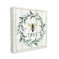 thumbnail image 1 of Design by Elizabeth Tyndall Bee True Sentiment Country Floral Insect Pun 30 in x 30 in Painting Canvas Art Print, by Stupell Home Décor, 1 of 5