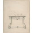 thumbnail image 1 of Design for Console Table Poster Print by Anonymous  French  19th century (18 x 24), 1 of 1