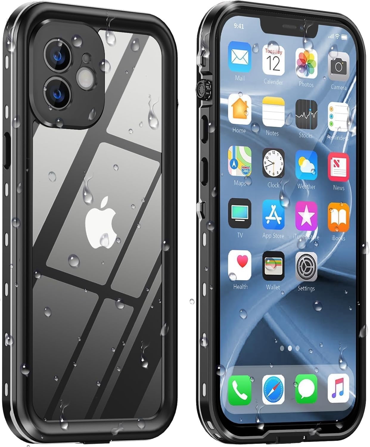 submerge 特注iPhoneケース Design for iPhone 12 Case Waterproof, Full Body Underwater