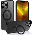 thumbnail image 1 of Design for iPhone 13 Pro Max  Case with Invisible Stand [Compatible with Magsafe], Full Body Cover Slim Shockproof Protective Phone Case for Apple iPhone 13 Pro Max 6.7", Black, 1 of 9