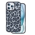 thumbnail image 1 of Design For iPhone 16 Phone Case,Luminous Leopard Pattern Designing,Shockproof Protective Case for Women Girls, Slim Anti-Scratch Skin Feeling Rugged Anti-fall Phone Case Cover,Black, 1 of 8
