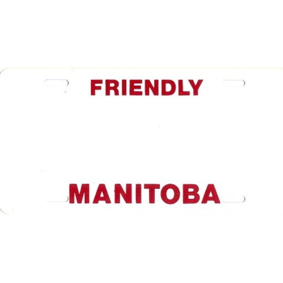 Design it Yourself Manitoba Bicycle Plate #2. Free Personalization on Plate