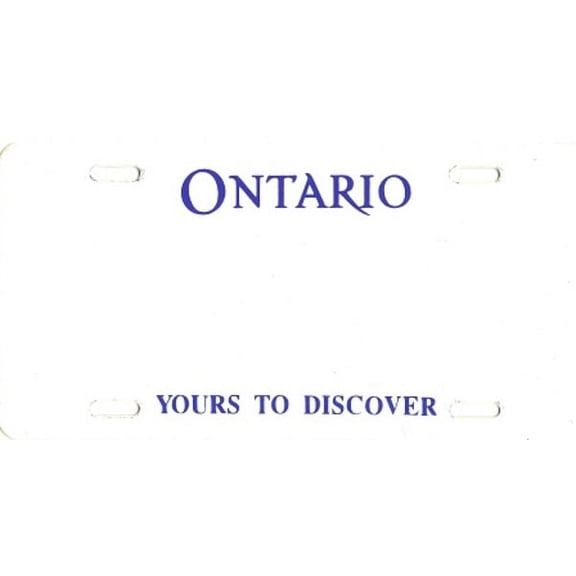 Design it Yourself Ontario Bicycle Plate. Free Personalization on Plate