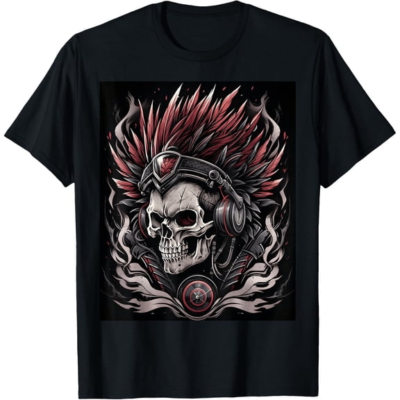 Design of Rebellious Skull : Make an Incredible Statement T-Shirt
