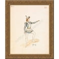 thumbnail image 1 of Design of male medieval costume 24x20 Gold Ornate Wood Framed Canvas Art by Sergey Solomko, 1 of 2