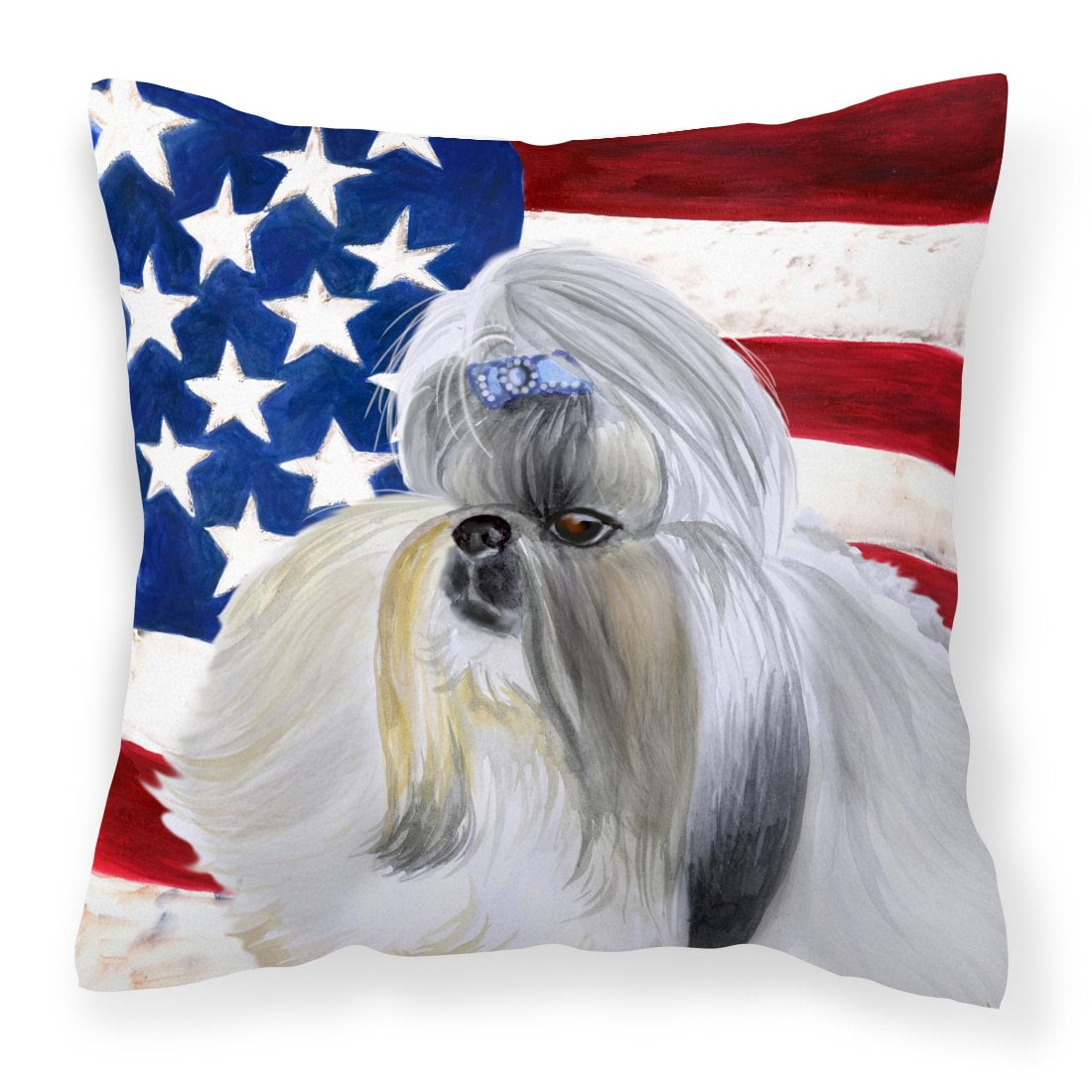 Design with Dog Fabric Decorative Pillow