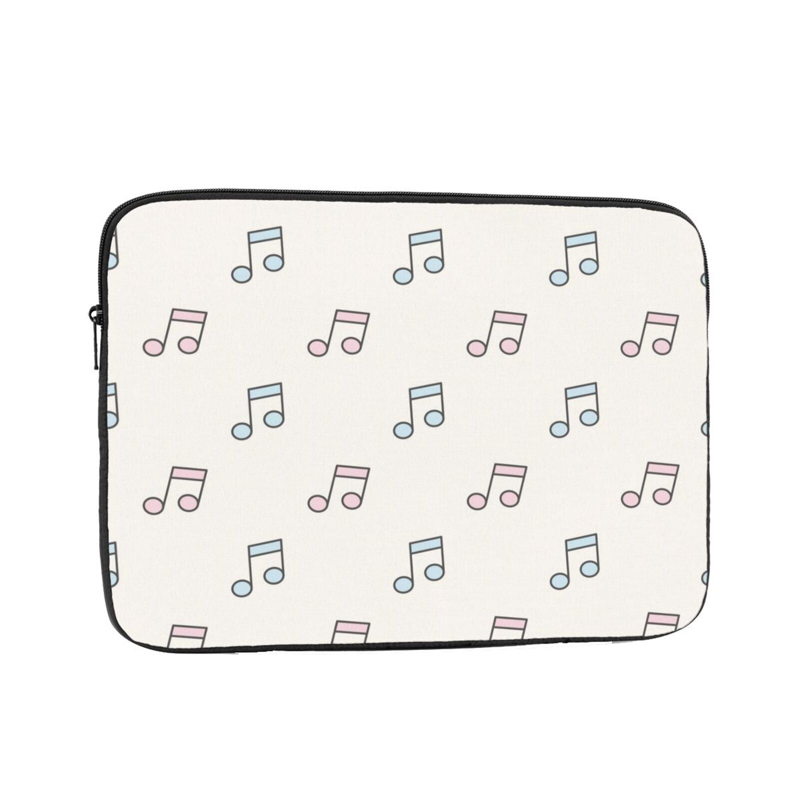 Design with Music Notes 17 inch Portable Laptop Sleeve Compatible with ...