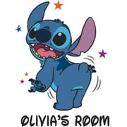 Design with Vinyl Lilo and Stitch Stars Wiggle Cartoon Customized Wall Decals and Stickers
