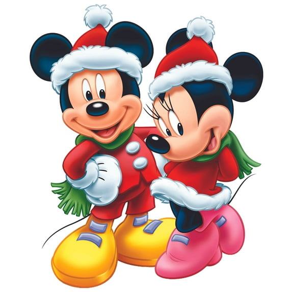 Design with Vinyl Minnie Santa Cartoon Characters Wall Decal & Sticker