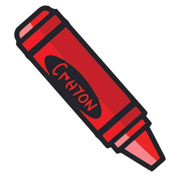 Design with Vinyl Red Crayon Classroom Wall Decals & Stickers